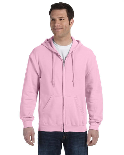 Gildan Heavy Blend 50/50 Full-Zip Hooded Sweatshirt G186 | Light Pink - Front