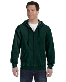 Gildan Heavy Blend 50/50 Full-Zip Hooded Sweatshirt G186 | Forest Green - Front