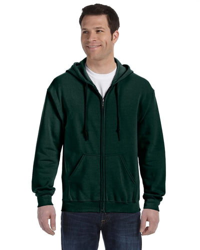 Gildan Heavy Blend 50/50 Full-Zip Hooded Sweatshirt G186 | Forest Green - Front