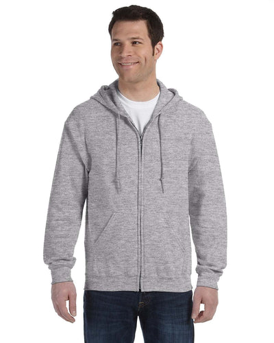 Gildan Heavy Blend 50/50 Full-Zip Hooded Sweatshirt G186 | Sport Grey - Front
