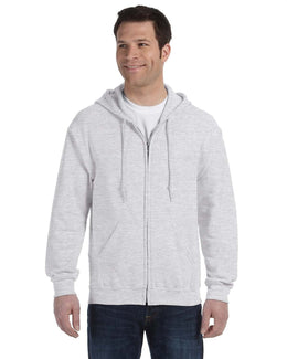Gildan Heavy Blend 50/50 Full-Zip Hooded Sweatshirt G186 | Ash - Front