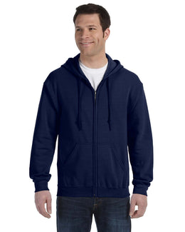 Gildan Heavy Blend 50/50 Full-Zip Hooded Sweatshirt G186 | Navy - Front