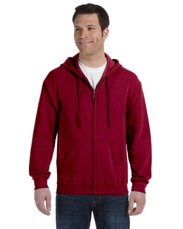 Gildan Heavy Blend 50/50 Full-Zip Hooded Sweatshirt G186 | Cardinal Red - Front