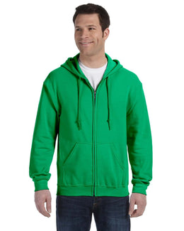 Gildan Heavy Blend 50/50 Full-Zip Hooded Sweatshirt G186 | Irish Green - Front