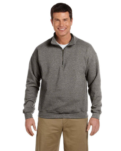 Gildan Heavy Blend Vintage Classic Quarter-Zip Sweatshirt G188 | Graphite Heather - Front