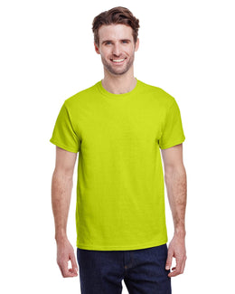 Gildan Ultra Cotton Heavyweight T-Shirt G200 | Safety Green - Front