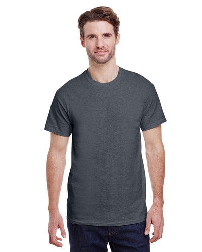 Gildan Ultra Cotton Heavyweight T-Shirt G200 | Dark Heather - Front