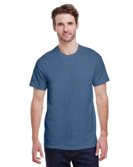 Gildan Ultra Cotton Heavyweight T-Shirt G200 | Heather Indigo - Front