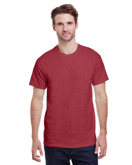 Gildan Ultra Cotton Heavyweight T-Shirt G200 | Heather Cardinal - Front