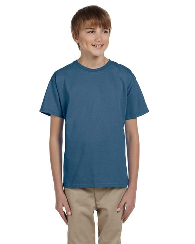 Gildan Ultra Cotton Youth Heavyweight T-Shirt G200B | Indigo Blue - Front