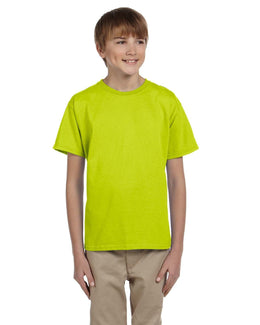Gildan Ultra Cotton Youth Heavyweight T-Shirt G200B | Safety Green - Front
