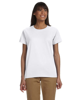 Gildan Ladies Ultra Cotton Heavyweight T-Shirt G200L | White - Front