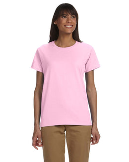 Gildan Ladies Ultra Cotton Heavyweight T-Shirt G200L | Light Pink - Front
