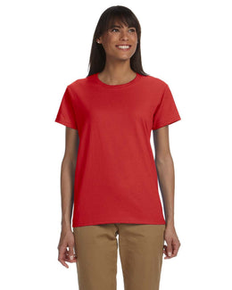 Gildan Ladies Ultra Cotton Heavyweight T-Shirt G200L | Red - Front