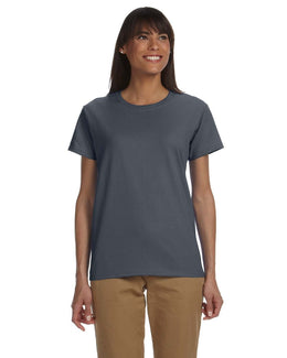 Gildan Ladies Ultra Cotton Heavyweight T-Shirt G200L | Dark Heather - Front