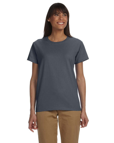 Gildan Ladies Ultra Cotton Heavyweight T-Shirt G200L | Dark Heather - Front