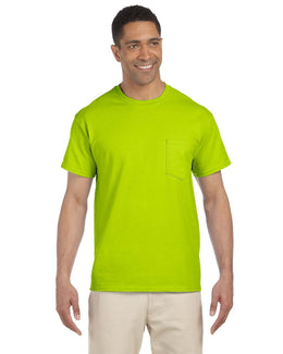 Gildan Ultra Cotton Pocket T-Shirt G230 | Safety Green - Front
