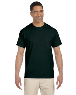 Gildan Ultra Cotton Pocket T-Shirt G230 | Forest Green - Front