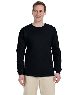 Gildan Ultra Cotton Heavyweight Long Sleeve T-Shirt G240 | Black - Front