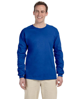 Gildan Ultra Cotton Heavyweight Long Sleeve T-Shirt G240 | Royal - Front