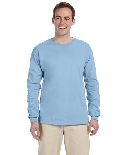 Gildan Ultra Cotton Heavyweight Long Sleeve T-Shirt G240 | Light Blue - Front