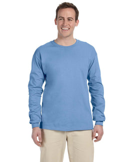 Gildan Ultra Cotton Heavyweight Long Sleeve T-Shirt G240 | Carolina Blue - Front