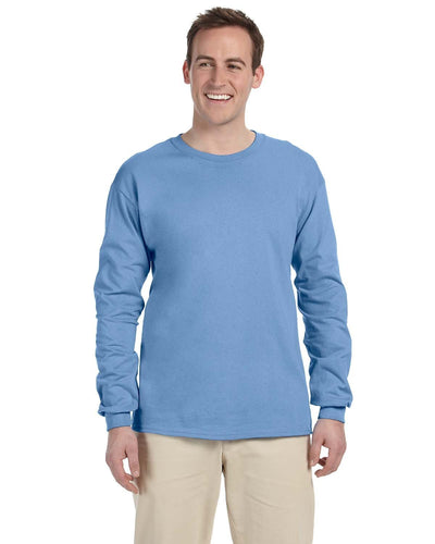 Gildan Ultra Cotton Heavyweight Long Sleeve T-Shirt G240 | Carolina Blue - Front