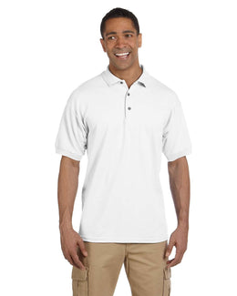 Gildan Heavyweight Cotton Pique Polo Shirt G380 | White - Front