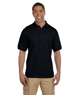 Gildan Heavyweight Cotton Pique Polo Shirt G380 | Black - Front