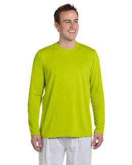 Gildan 4.5 oz. Performance Long Sleeve T-Shirt G424 | Safety Green - Front