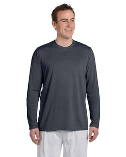 Gildan 4.5 oz. Performance Long Sleeve T-Shirt G424 | Charcoal - Front