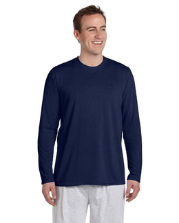 Gildan 4.5 oz. Performance Long Sleeve T-Shirt G424 | Navy - Front