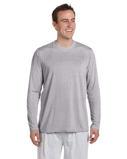 Gildan 4.5 oz. Performance Long Sleeve T-Shirt G424 | Sport Grey - Front