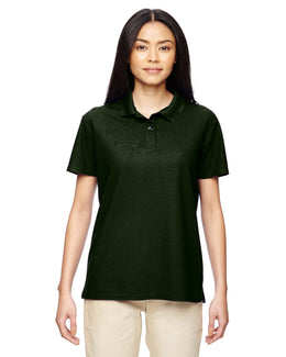 Gildan Ladies Performance Jersey Polo G448L | Marbl Forest Grn - Front