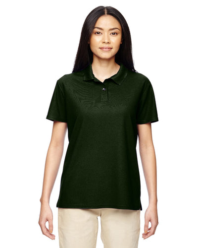 Gildan Ladies Performance Jersey Polo G448L | Marbl Forest Grn - Front