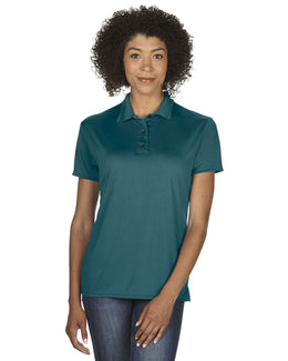 Gildan Ladies Performance Jersey Polo G448L | Marble Galp Blue - Front
