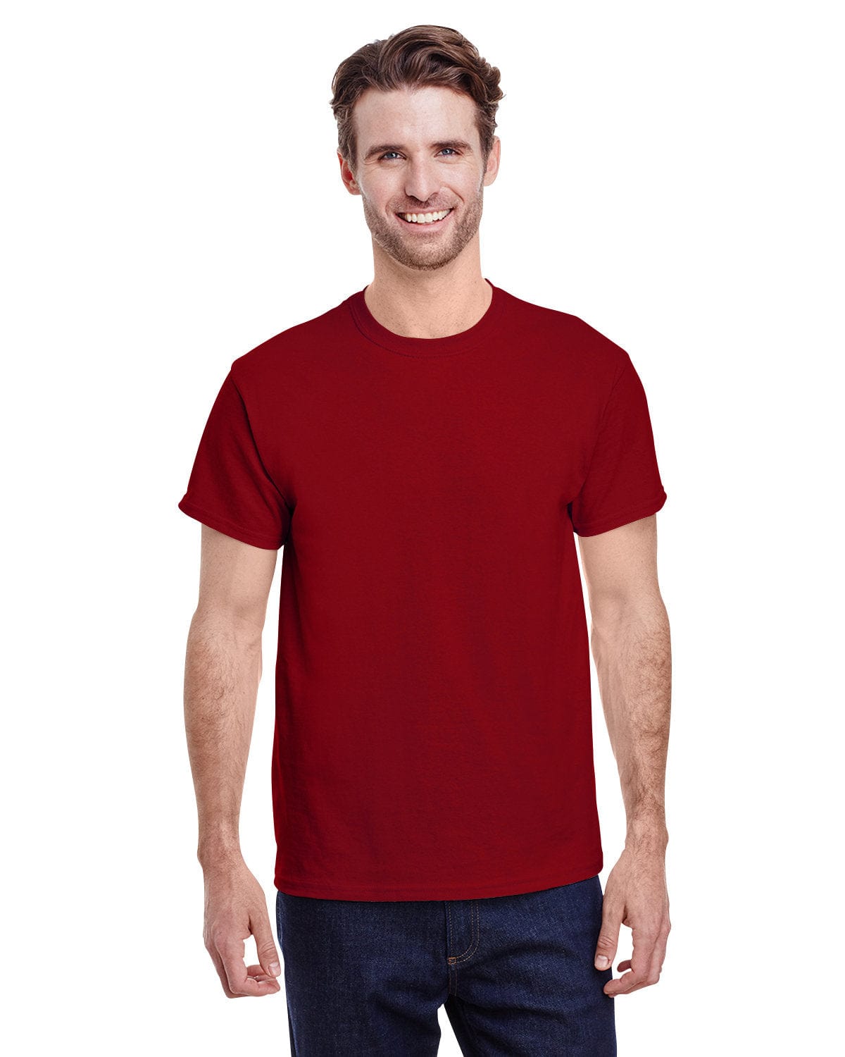 Gildan Heavy Cotton T-Shirt - 100% Cotton Basic Tee, OSHA Orange - View #10