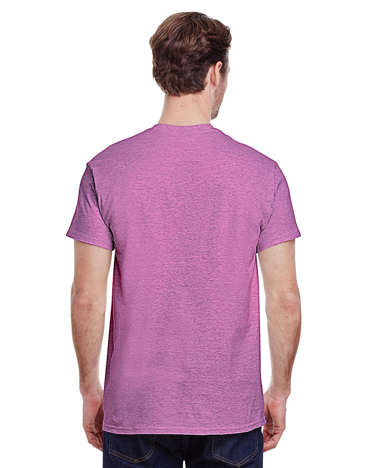 Gildan Heavy Cotton T-Shirt - 100% Cotton Basic Tee, OSHA Orange - View #3