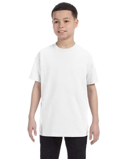 Gildan Youth Lightweight 100% Cotton T-Shirt G500B | White - Front