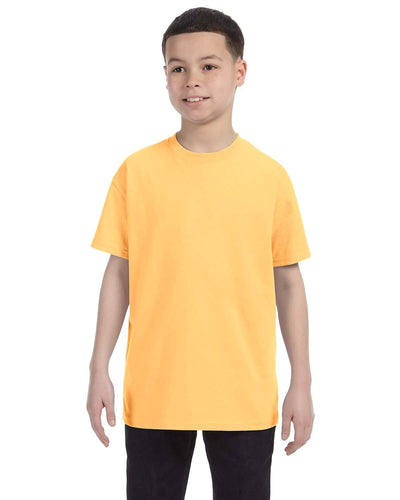 Gildan Youth Lightweight 100% Cotton T-Shirt G500B | Yellow Haze - Front
