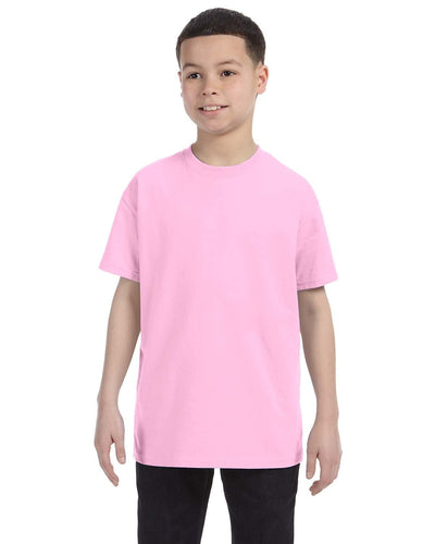 Gildan Youth Lightweight 100% Cotton T-Shirt G500B | Light Pink - Front