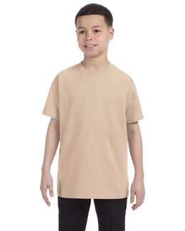 Gildan Youth Lightweight 100% Cotton T-Shirt G500B | Sand - Front