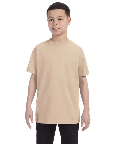 Gildan Youth Lightweight 100% Cotton T-Shirt G500B | Sand - Front