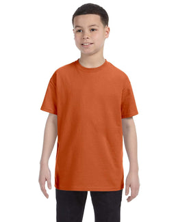 Gildan Youth Lightweight 100% Cotton T-Shirt G500B | T Orange - Front