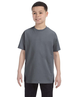 Gildan Youth Lightweight 100% Cotton T-Shirt G500B | Charcoal - Front