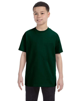Gildan Youth Lightweight 100% Cotton T-Shirt G500B | Forest Green - Front