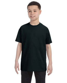 Gildan Youth Lightweight 100% Cotton T-Shirt G500B | Black - Front