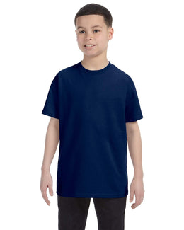 Gildan Youth Lightweight 100% Cotton T-Shirt G500B | Navy - Front