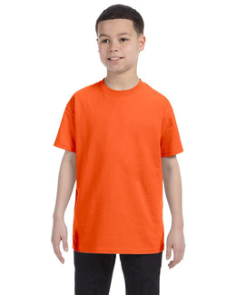 Gildan Youth Lightweight 100% Cotton T-Shirt G500B | Orange - Front