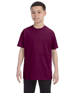 Gildan Youth Lightweight 100% Cotton T-Shirt G500B | Maroon - Front